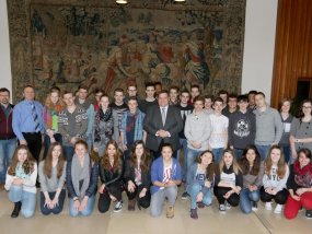 Empfang im Rathaus mit Bürgermeister Meyer