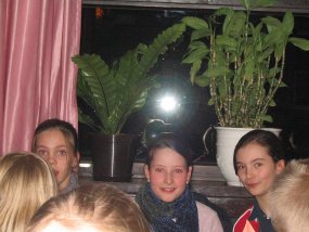 Pizzaessen der Klasse 5a