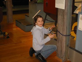 Die Klasse 5b im Museum am Fachtag 2005