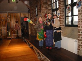 Die Klasse 5b im Museum am Fachtag 2005