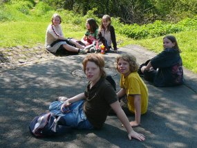 5b auf Klassenfahrt zur Burg Bischofstein