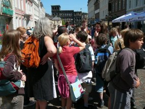 5b auf Klassenfahrt zur Burg Bischofstein